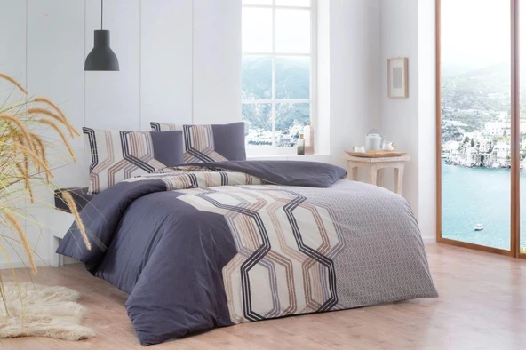 Çift Kişilik Ranforce Nev Takımı Vesper Kahve ürün görseli 1