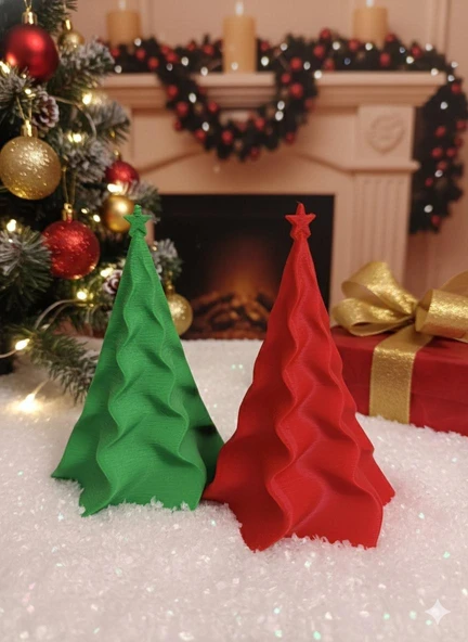 İkili Yılbaşı Ağacı Dekoru ürün görseli 1