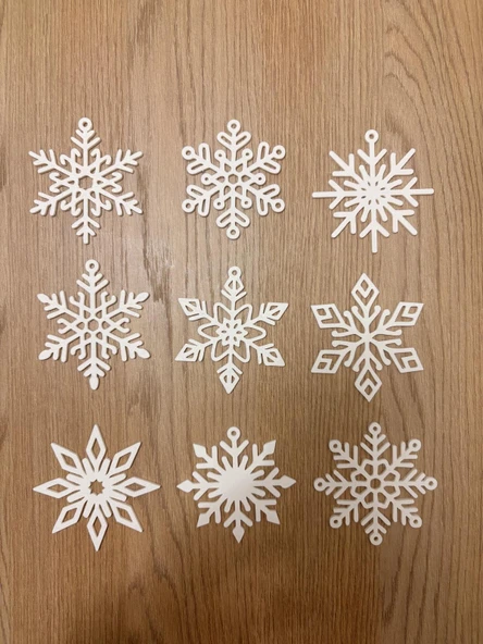 Yılbaşı Ağacı Kar Tanesi Süsü - Resim 2