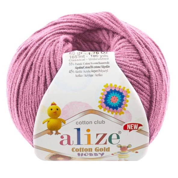 Alize Cotton Gold Hobby New 98 Pembe