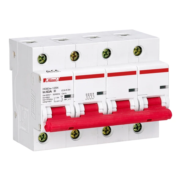 Himel 4X100A C 10kA Otomatik Sigorta ürün görseli 1
