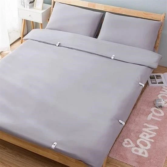 AMS NET® 4 Adet İğnesiz Yorgan Çarşaf Ve Perde Tutucu Sabitleyici Kaydırmaz Örtü Düzenleyici Klips - Resim 2