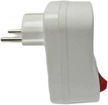UFO Akım Korumalı Tekli Anahtar Priz Beyaz - Resim 3