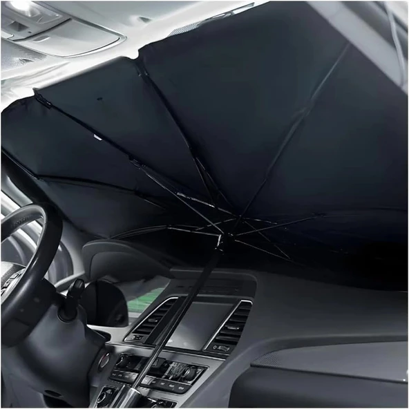 Araba Güneşlik İç Ön Cam, Katlanır Araba Güneşliği Şemsiyesi - Resim 3