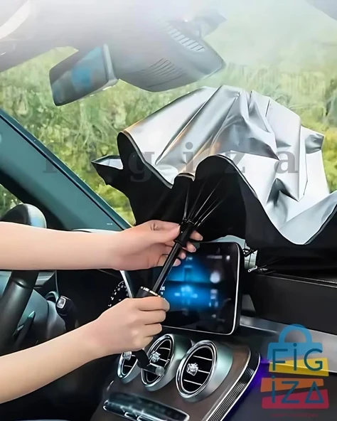 Araba Güneşlik İç Ön Cam, Katlanır Araba Güneşliği Şemsiyesi - Resim 5