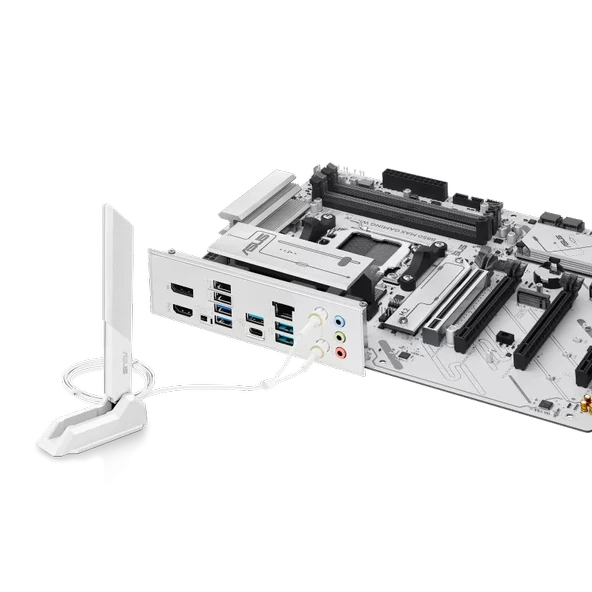 ASUS B850 MAX GAMING WIFI 7 AMD AM5 DDR5 ANAKART BEYAZ - Resim 5