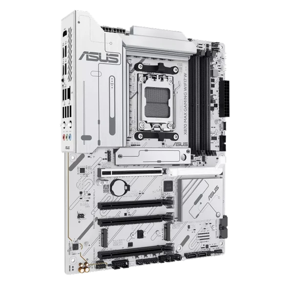 ASUS X870 MAX GAMING WIFI 7 AMD AM5 DDR5 ANAKART BEYAZ - Resim 2