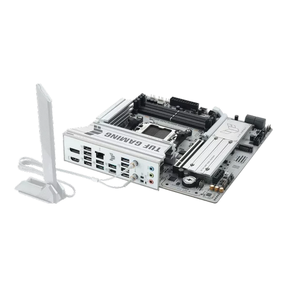 ASUS TUF GAMING B850M-PLUS WIFI 7 AMD ANAKART BEYAZ - Resim 5