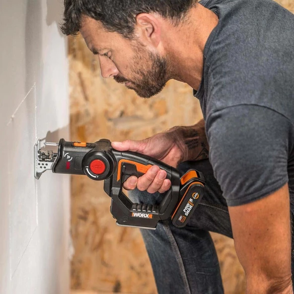 WORX WX550.9 20Volt Profesyonel Dekupaj ve Tilki Kuyruğu Testere (Akü Dahil Değildir) - Resim 5