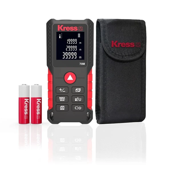Kress KI201 70m Profesyonel Çok Fonksiyonlu Lazer Metre ürün görseli 1