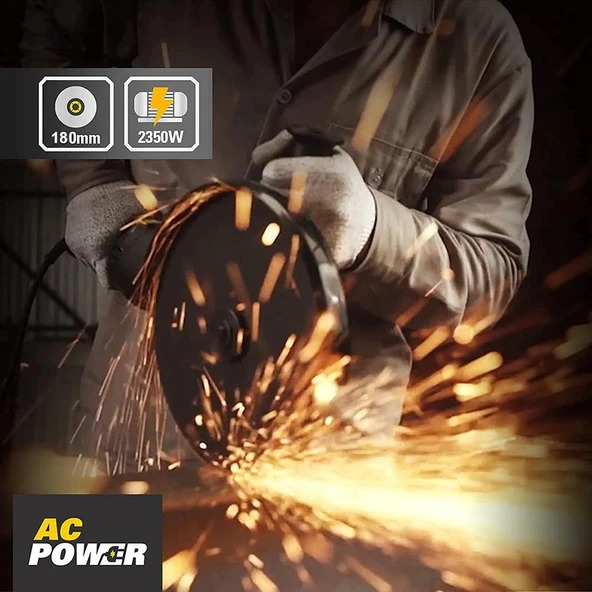 CAT DX352 2350Watt 180mm Profesyonel Dönebilir Tutma Kollu Büyük Taşlama - Resim 5