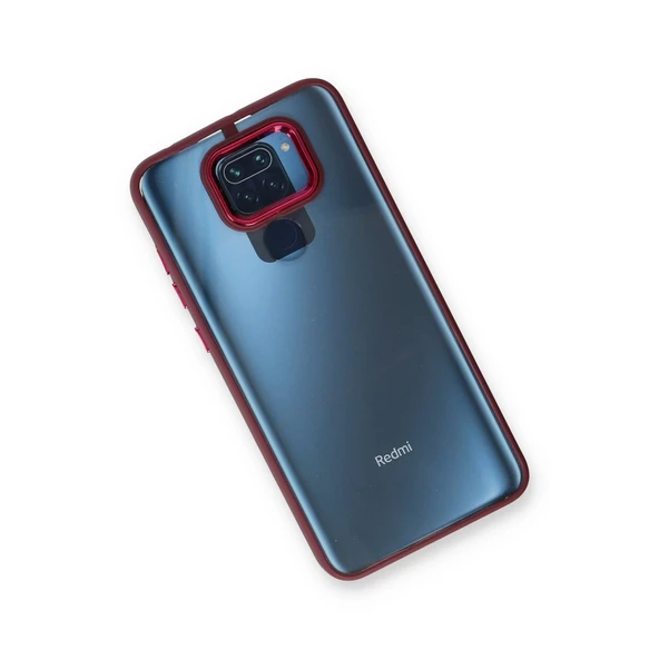 Xiaomi Redmi Note 9 Kılıf Dora Kapak - Kırmızı - Resim 3