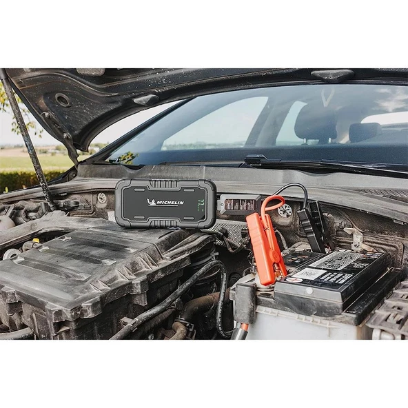 Michelin MJS120 12Volt 1500Amp Lityum Polimer Akü Takviye + Powerbank + Led Lamba - Resim 7