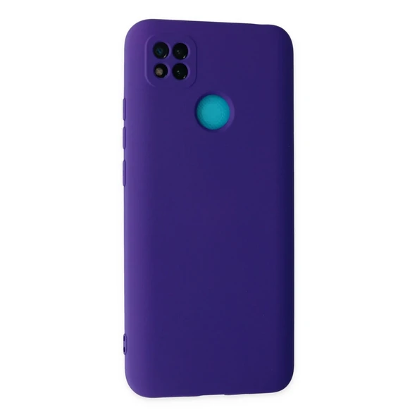 Xiaomi Redmi 9c Kılıf Nano İçi Kadife Silikon - Mor - Resim 3