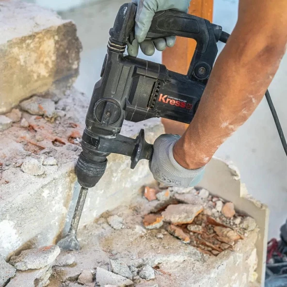 Kress KUX15P 1100Watt 5.0J 28MM Profesyonel SDS-Plus Kırıcı/Delici - Resim 5