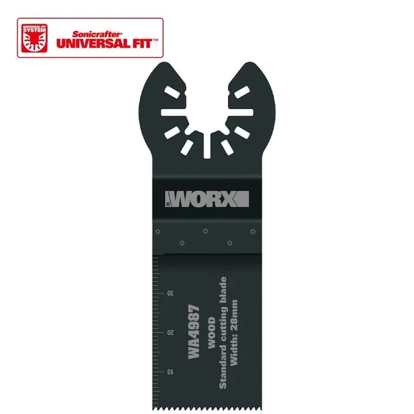 WORX WA4987 Çok Amaçlı Raspalama Makinası İçin 28x40mm Ahşap, Fiberglas, PVC Universal Kesme Bıçağı ürün görseli 1