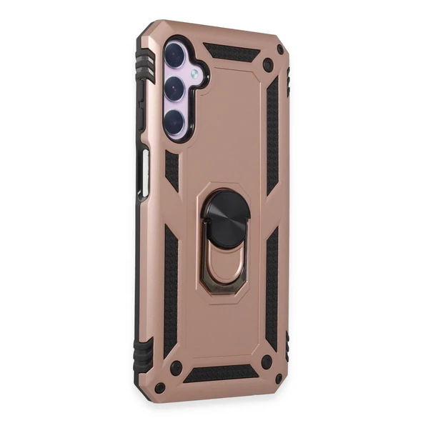 Samsung Galaxy A14 4g Kılıf Sofya Yüzüklü Silikon Kapak - Rose ürün görseli 1