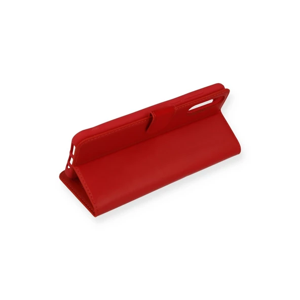 Huawei P Smart S Kılıf Trend S Plus Kapaklı Kılıf - Kırmızı - Resim 3