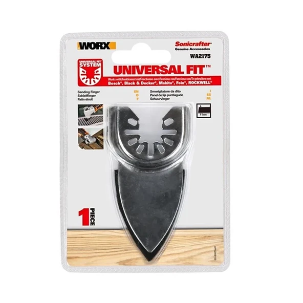 WORX WA2175 Çok Amaçlı Raspalama Makinası İçin 7mm Cırtlı Universal Parmak Zımpara Tabanı - Resim 4