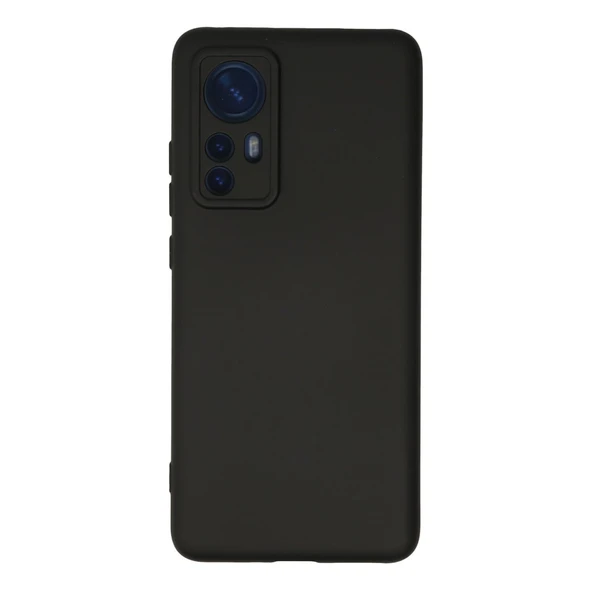 Xiaomi Mi 12 Kılıf Nano İçi Kadife Silikon - Siyah ürün görseli 1