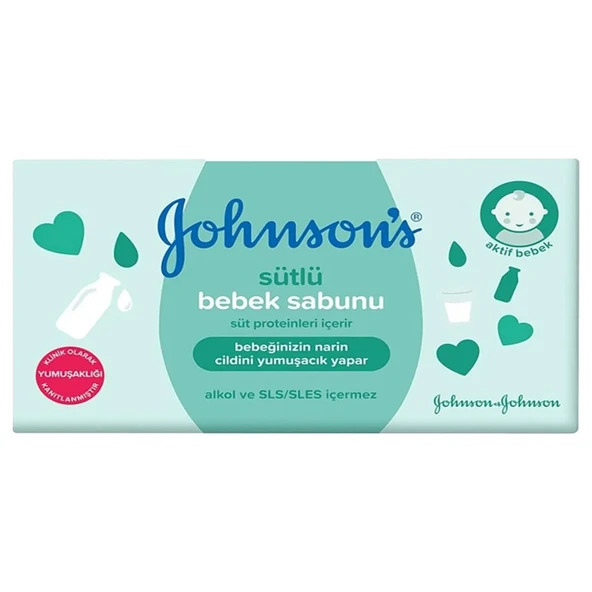 Johnson's Baby Sütlü Bebek Sabunu 90 x 4 - Resim 2