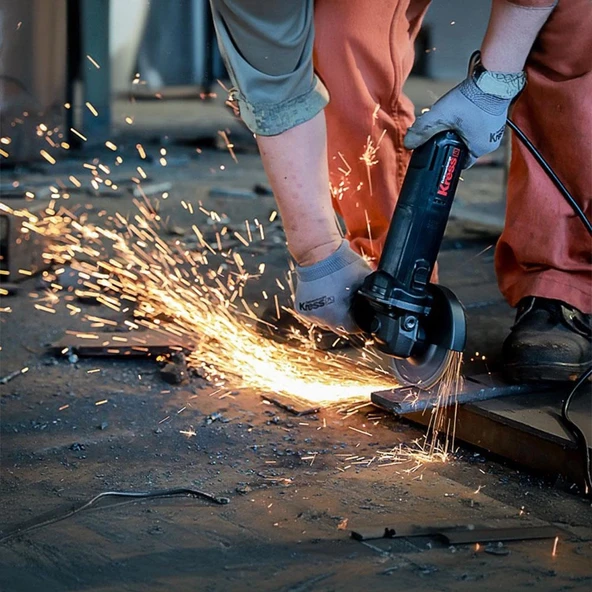 Kress KUS10P 900Watt 125mm Profesyonel Avuç Taşlama - Resim 7