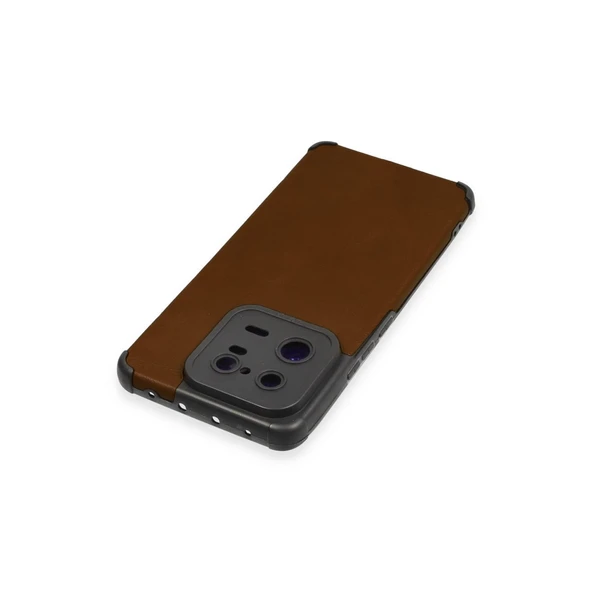 Xiaomi Mi 13 Pro Kılıf Loop Deri Silikon - Kahverengi - Resim 3