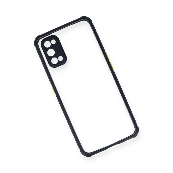 Realme 7 Pro Kılıf Miami Şeffaf Silikon - Lacivert - Resim 3