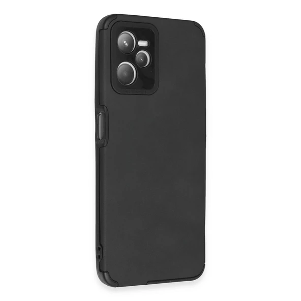 Realme C35 Kılıf Loop Deri Silikon - Siyah - Resim 2