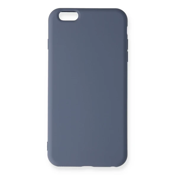 İphone 6 Plus Kılıf Nano İçi Kadife Silikon - Gri ürün görseli 1