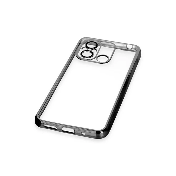 Xiaomi Redmi 12c Kılıf Razer Lensli Silikon - Siyah - Resim 5