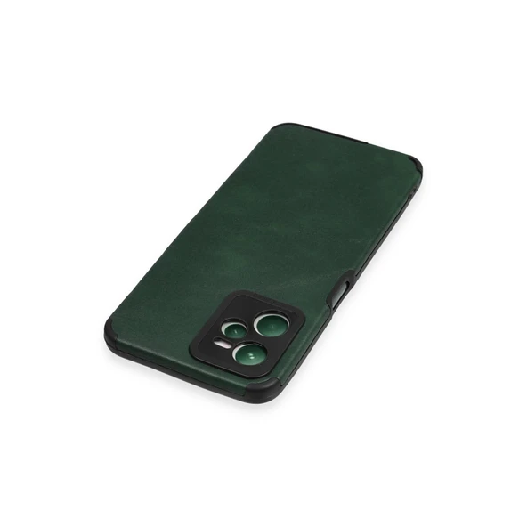 Realme C35 Kılıf Loop Deri Silikon - Yeşil - Resim 3
