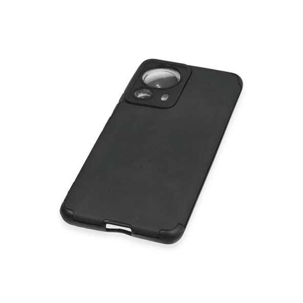 Xiaomi Mi 13 Lite Kılıf Loop Deri Silikon - Siyah - Resim 4