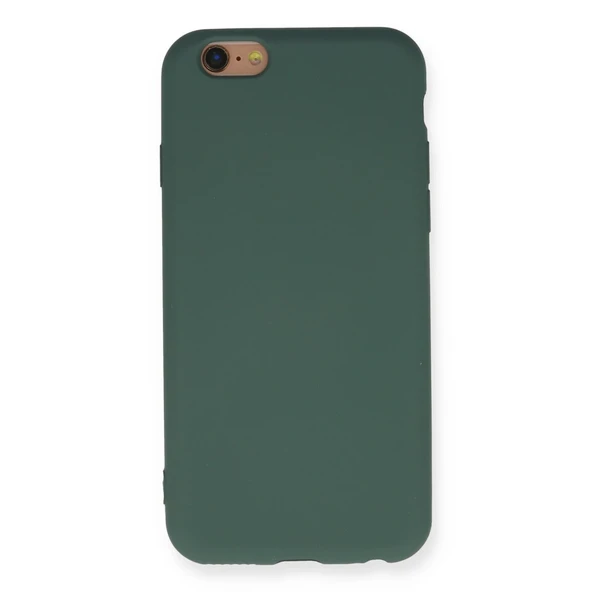 İphone 6 Kılıf Nano İçi Kadife Silikon - Koyu Yeşil ürün görseli 1