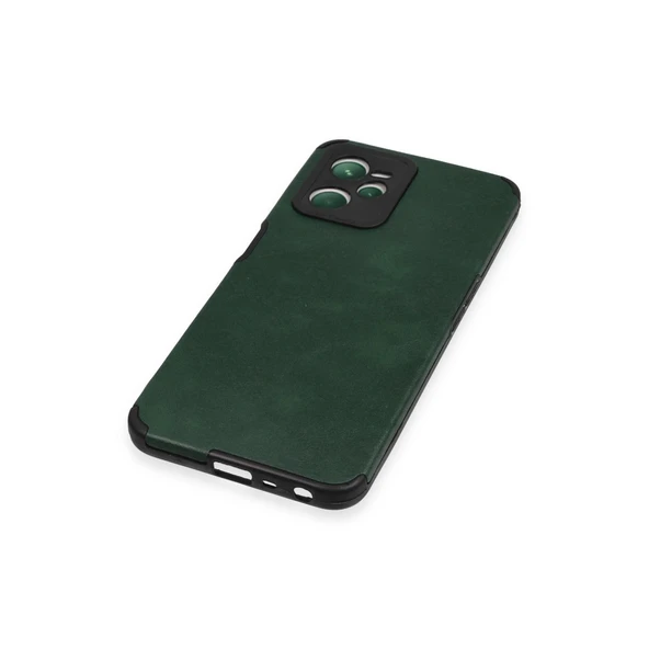 Realme C35 Kılıf Loop Deri Silikon - Yeşil - Resim 4