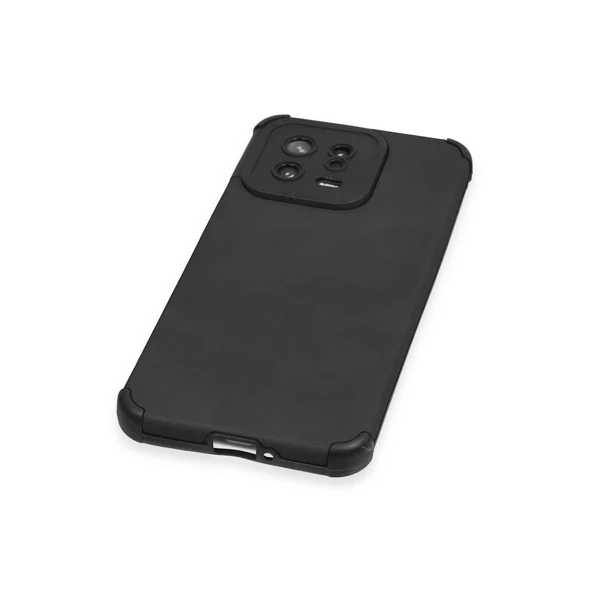 Xiaomi Mi 13 Kılıf Loop Deri Silikon - Siyah - Resim 4