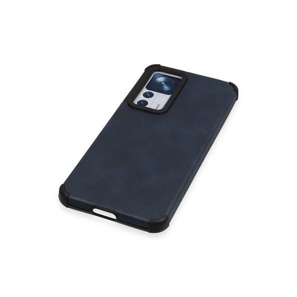 Xiaomi Mi 12t Kılıf Loop Deri Silikon - Lacivert - Resim 4