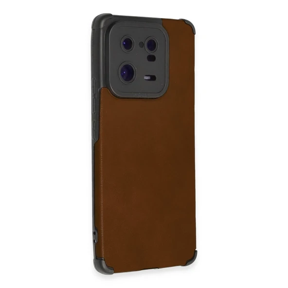Xiaomi Mi 13 Pro Kılıf Loop Deri Silikon - Kahverengi - Resim 2