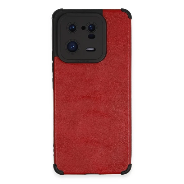 Xiaomi Mi 13 Pro Kılıf Loop Deri Silikon - Kırmızı ürün görseli 1