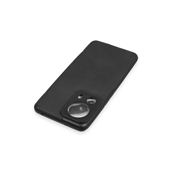 Xiaomi Mi 13 Lite Kılıf Loop Deri Silikon - Siyah - Resim 3