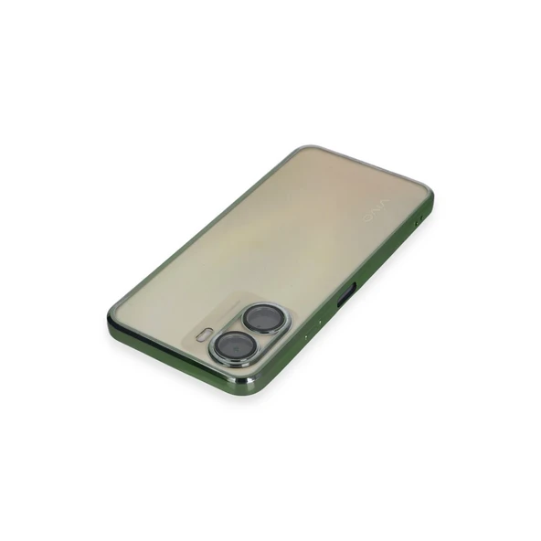 Vivo Y16 Kılıf Razer Lensli Silikon - Yeşil - Resim 3