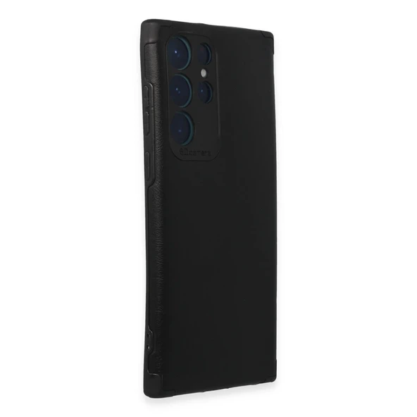 Samsung Galaxy S22 Ultra Kılıf Loop Deri Silikon - Siyah - Resim 2