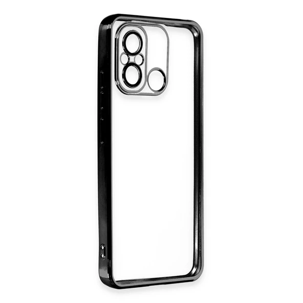 Xiaomi Redmi 12c Kılıf Razer Lensli Silikon - Siyah - Resim 3