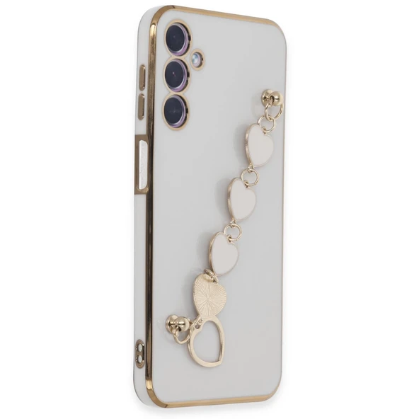 Samsung Galaxy A24 4g Kılıf Esila Silikon - Beyaz - Resim 2