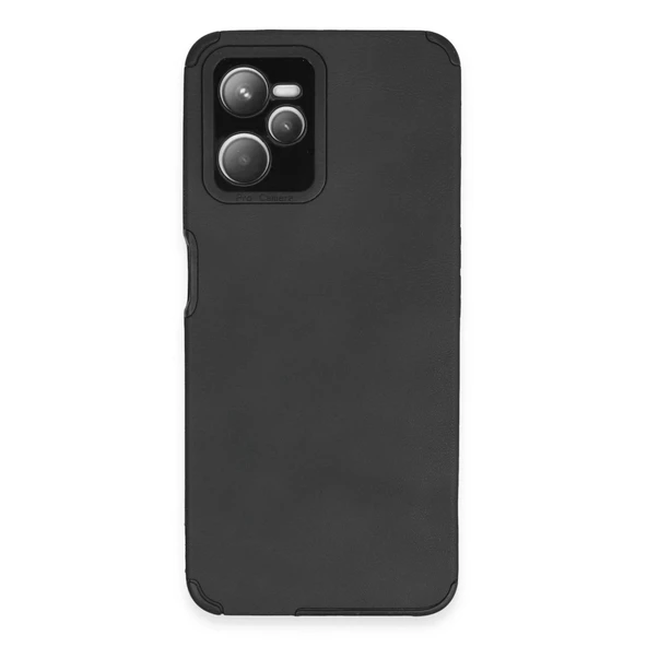 Realme C35 Kılıf Loop Deri Silikon - Siyah ürün görseli 1