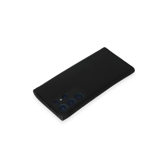 Samsung Galaxy S22 Ultra Kılıf Loop Deri Silikon - Siyah - Resim 3