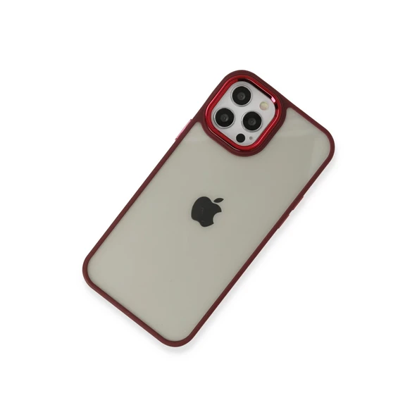 İphone 12 Pro Max Kılıf Dora Kapak - Kırmızı - Resim 4