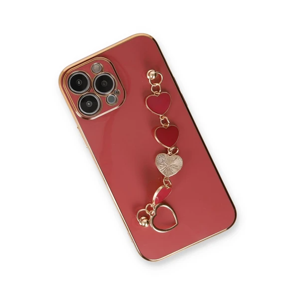 İphone 13 Pro Kılıf Esila Silikon - Kırmızı - Resim 2