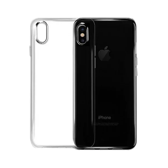 İphone Xs Max Kılıf Lüx Şeffaf Silikon - Resim 4
