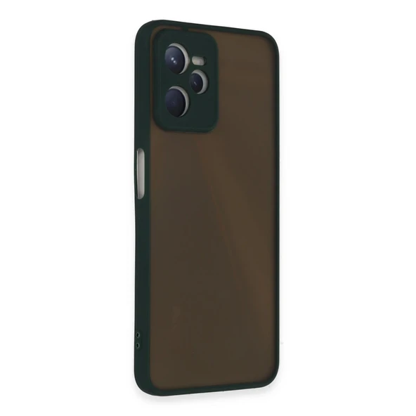 Realme C35 Kılıf Montreal Silikon Kapak - Yeşil - Resim 2